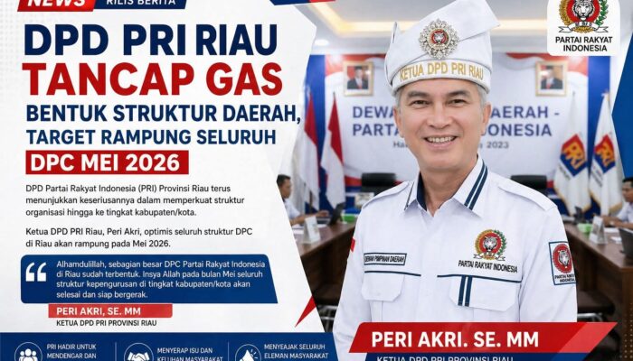 PRI Riau Perkuat Struktur Hingga Daerah, Peri Akri Ajak Akademisi dan Tokoh Masyarakat Bersatu Perjuangkan Aspirasi Rakyat