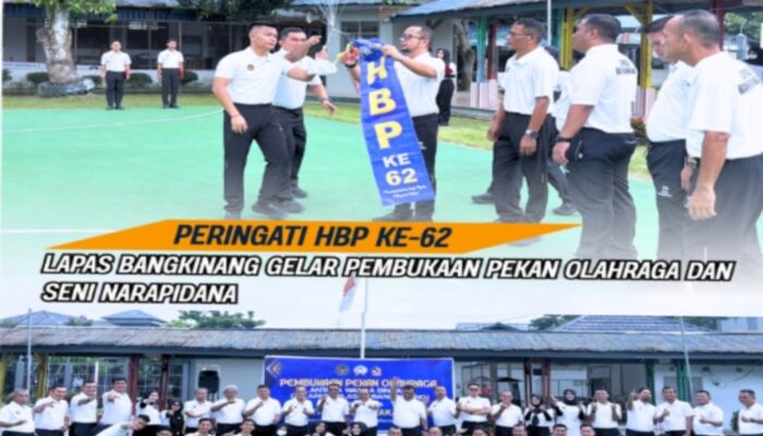 PERINGATI HBP KE-62, LAPAS BANGKINANG GELAR PEMBUKAAN PEKAN OLAHRAGA DAN SENI NARAPIDANA