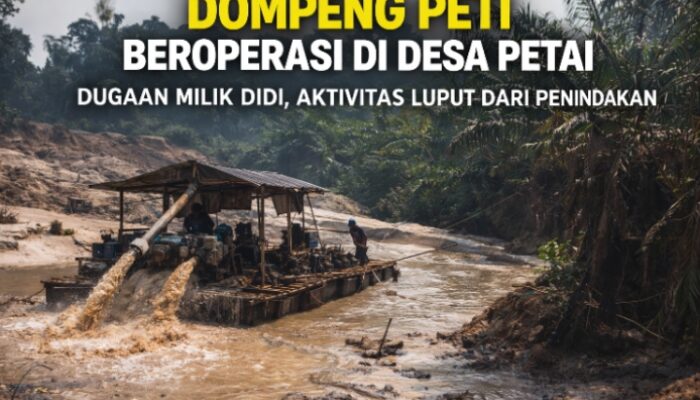 Dua Unit Dompeng Beroperasi di Desa Petai, Dugaan PETI Milik Didi Tidak Tersentuh Hukum Mencuat!