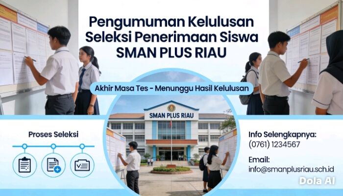 SPMB SMA Negeri Plus Riau Jauh Lebih Baik, 200 Calon Peserta Didik Tunggu Pengumuman Penerimaan