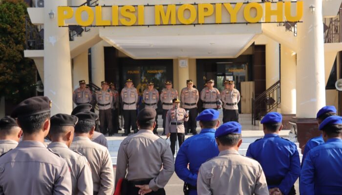Kapolres Pohuwato Cek Kesiapan Personel Pengamanan May Day Tahun 2026