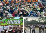 Dilepas Langsung Bupati Kampar, Ribuan Warga Meriahkan Gerak Jalan Hari Buruh Internasional 2026