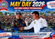 Ribuan Buruh Meriahkan May Day 2026 di Bangkinang, Udo Jafri dan Bupati Kampar Perkuat Solidaritas Pekerja