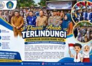 Pawai Anak Terlindungi Meriahkan Bangkinang Kota, Ratusan Peserta Ramaikan Lapangan Pelajar