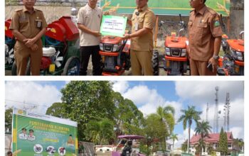 Pemkab Tebo, Wakil Bupati Nazar Menyerahkan AL Sintan Pra Panen Dan Pasca Panen Kepada Petani Brigade Pangan, Percepat Tingkatkan Ketahanan Pangan Di Masyarakat