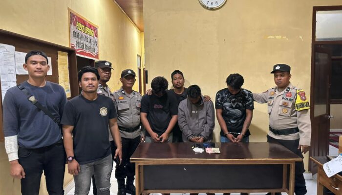BERHASIL UNGKAP KASUS NARKOBA, POLSEK PANIPAHAN AMANKAN 3 TERDAKWA BESERTA BARANG BUKTI