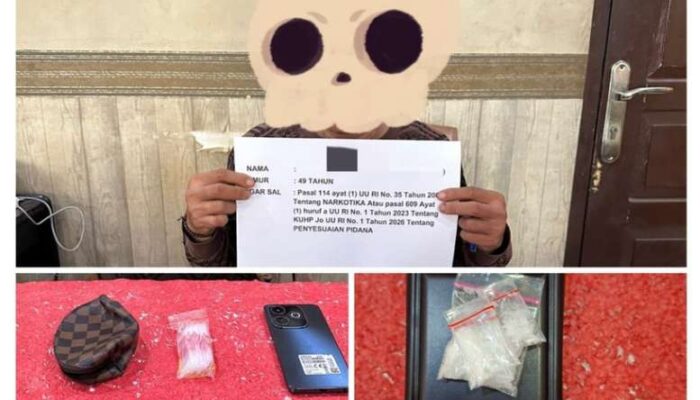 Satresnarkoba Polresta Jambi Kembali Berhasil Amankan Seorang Pria Diduga Pengedar Dengan BB Sabu Seberat 4,70 Gram