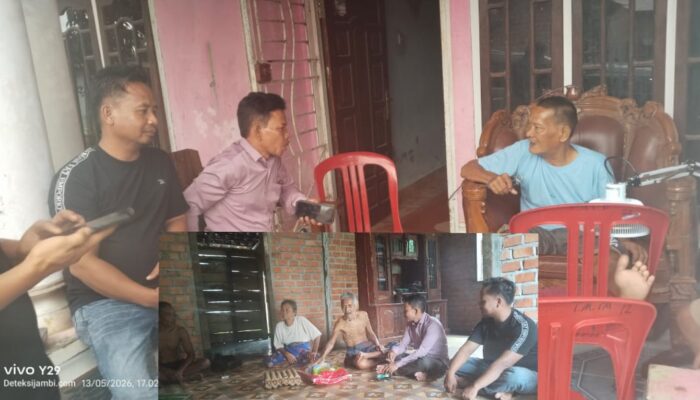 Perhatian Tinggi Dan Peduli Calon Kades Nomor Urut 2 Syamsudin Kembali Kunjungi Warga Sakit, Berikan Bantuan Dan Doa Kesembuhan