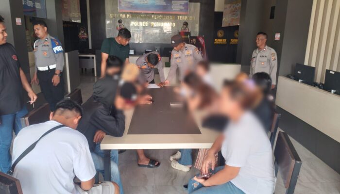 Polres Pohuwato Lakukan Razia Pekat, Amankan Pasangan Diduga Bukan Suami Istri
