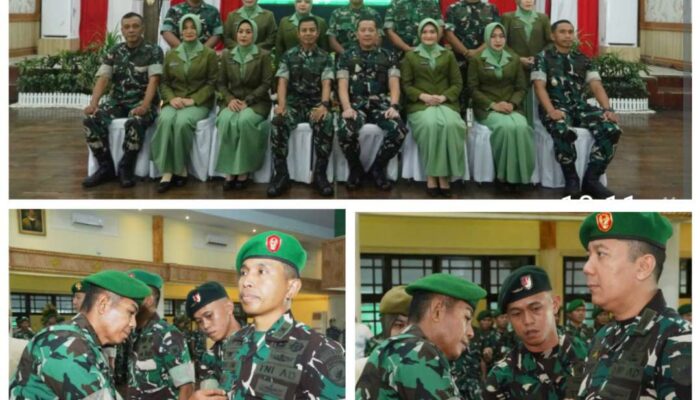 Danrem 042/Gapu Tekankan Profesionalisme Saat Pimpin Penyerahan Jabatan Kasrem dan Sertijab Kasipers