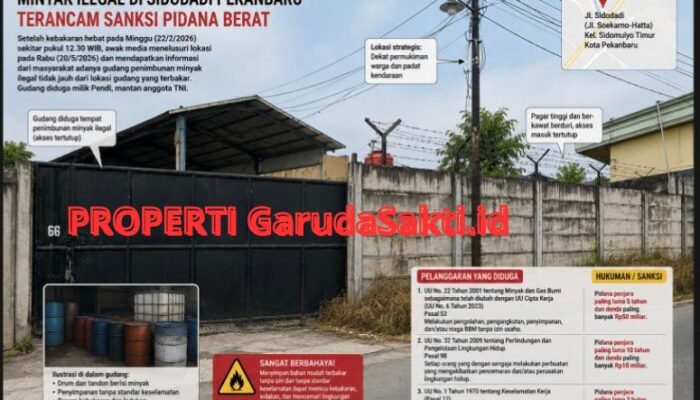 Ngeri! Pasca Kebakaran Hebat, Gudang Penimbunan BBM Ilegal di Sidodadi Pekanbaru Kembali Disorot