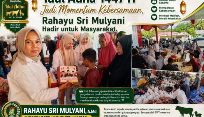 Idul Adha 1447 H Jadi Momentum Kebersamaan, Rahayu Sri Mulyani Hadir untuk Masyarakat.