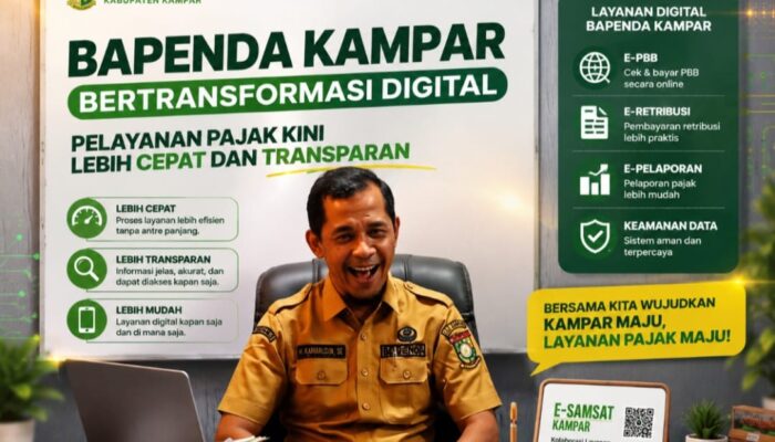Bapenda Kampar Bertransformasi Digital, Pelayanan Pajak Kini Lebih Cepat dan Transparan
