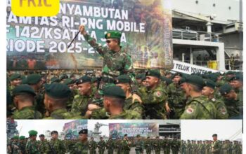 Berhasil Jaga Perbatasan dan Bantu Masyarakat Papua, Satgas Yonif 142/KJ Pulang dengan Prestasi Gemilang