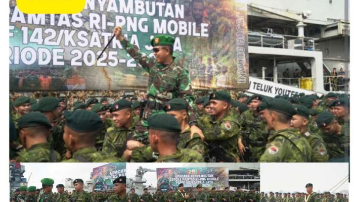 Berhasil Jaga Perbatasan dan Bantu Masyarakat Papua, Satgas Yonif 142/KJ Pulang dengan Prestasi Gemilang