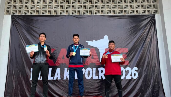 Personel Satbrimob Polda Riau ukir Prestasi di Kejurnas Karate Kapolri 2026