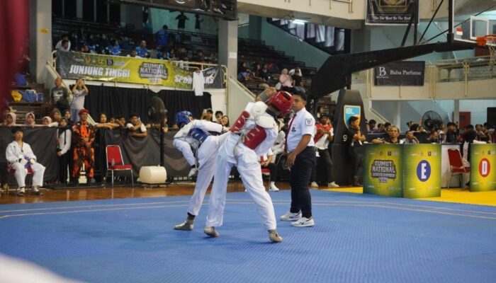 Bharada Sandi Morea Persembahkan Emas, Harumkan Nama Brimob Riau di Sumut Nasional Taekwondo Championship 2026