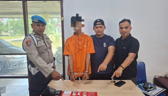Polsek Kampar Tangkap Pelaku Narkoba, Sita 24 Paket Sabu-sabu