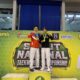 Bripda Al Amin Septu Kelana Persembahkan Emas, Harumkan Nama Brimob Polda Riau di Sumut National Taekwondo Championship 2026.