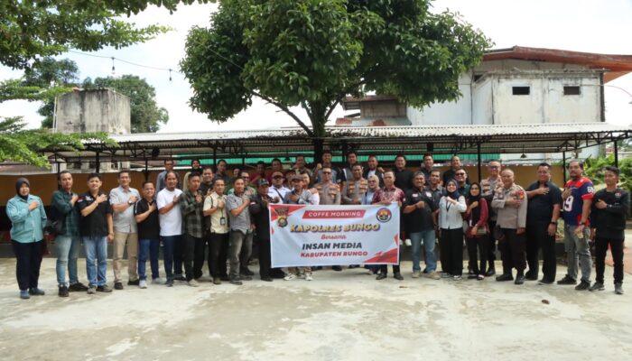 Kapolres Bungo Pererat Sinergi dengan Insan Pers Lewat Coffee Morning