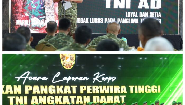 Kasad Pimpin Laporan Korps 45 Pati TNI AD, Tekankan Amanah Kepemimpinan