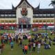 Langkah Sehat Kebersamaan, Kodam XX/Tuanku Imam Bonjol Gelar Nobar Bersama Masyarakat Di Car Free Day