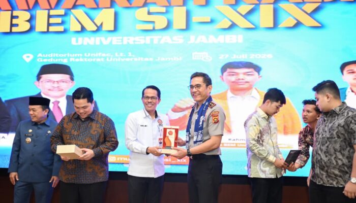 Polda Jambi Hadiri Pembukaan Munas BEM SI XIX 2026 di Universitas Jambi (UNJA)