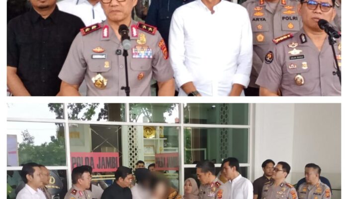 ‎Polda Jambi Gelar Konferensi Pers Dugaan TPPO Bayi Umur 8 Bulan, Korban Diserahkan Kembali kepada Ibu Kandung