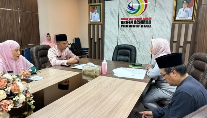 Dinas Kesehatan Pekanbaru Lakukan MoU Dengan RSUD Arifin Ahmad Untuk Penanganan Balita Stunting dan Gizi Buruk