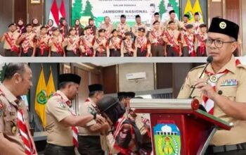 Wabup Tebo Lepas Kontingen Gerakan Pramuka Kwarcab Tebo Menuju Jambore Nasional