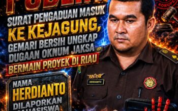 Herdianto Kasi Uheksi Kejati Riau Cuma Ujung Keris–Tapi Kami Akan Tarik Keris Itu Sampai ke Gagangnya di Jakarta