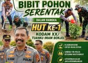 ‎Polda Jambi Support Penanaman Bibit Pohon Serentak dalam Rangka HUT ke-1 Kodam XX/Tuanku Imam Bonjol