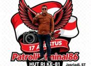 Direktur media Patrolikriminal86 Mengucapkan selamat HUT kemerdekaan ke 81