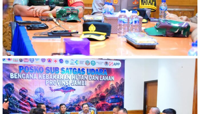 Wakapolda Jambi bersama Satgas Karhutla Cek Hotspot Karhutla, Evaluasi Penanganan dan Perkuat Sinergi di Lapangan