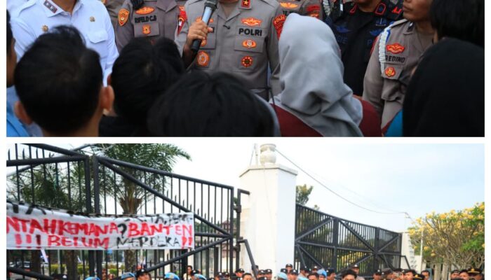 Kapolda Banten Irjen Pol Hengki Bersama Pemprov Banten Terima Aspirasi Aliansi BEM Banten Bersatu