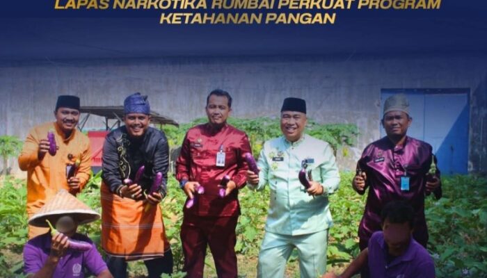 Lapas Narkotika Rumbai Panen Terong, Wujud Nyata Dukung Program Ketahanan Pangan