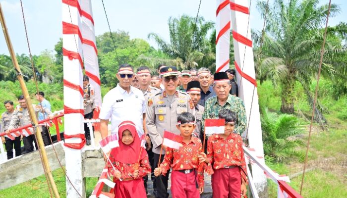 Peresmian Jembatan Merah Putih Presisi Polda Jambi Hadir, Pangkas Jarak dan Waktu Tempuh Masyarakat