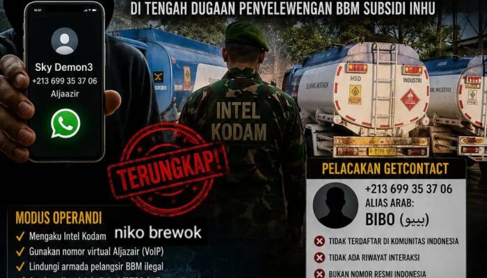 Diduga Catut Nama Intel TNI, Oknum Pengendali Pelangsir BBM Subsidi Inhu Teror Warga Lewat WhatsApp