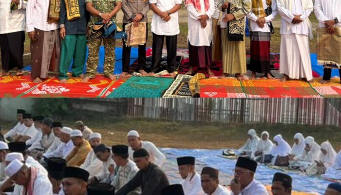 ‎Kapolsek Tebo Ulu Bersama Personel, Forkopimcam dan Masyarakat Gelar Salat Istisqa