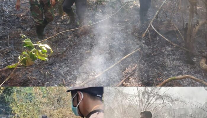 Polres Tebo Bersama TNI dan Instansi Tangani Terkait Karhutla Di Tiga Kecamatan Rimbo Bujang, Muara Tabir Dan Sumay