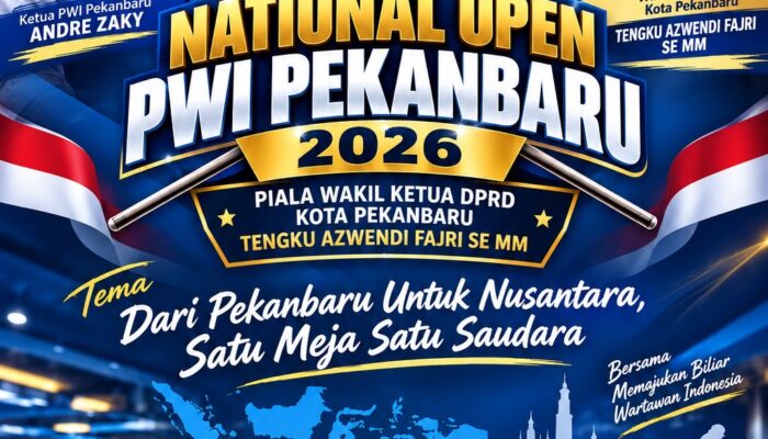 32 Wartawan Se-Indonesia Ramaikan National Open Biliar PWI Pekanbaru