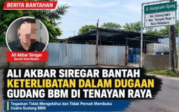 Ali Akbar Siregar Bantah Keterlibatan dalam Dugaan Gudang BBM di Tenayan Raya