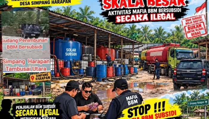 BBM Sulit Dicari, Gudang Diduga Oplosan Muncul di Tambusai Utara