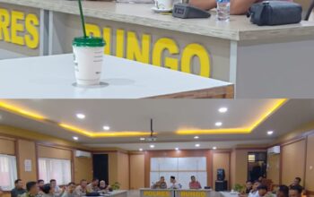 POLRES BUNGO GELAR RAPAT RAKOR LINTAS SEKTORAL DALAM RANGKA PEMBLOKIRAN JALAN UMUM DAN PENANGANAN PETI