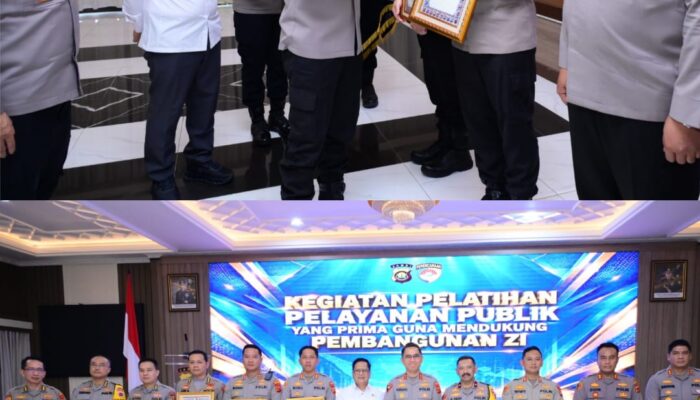 Polda Jambi Tingkatkan Pelayanan Publik Prima, Serahkan Penghargaan WBK dan Pelayanan Prima