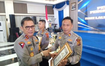 ‎Satlantas Polres Tebo Raih Penghargaan dari Kapolda Jambi pada HUT Lalu Lintas Bhayangkara ke-71
