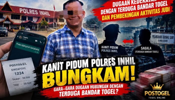 Dugaan Jaringan Postogel Inhil, Kanit Pidum Polres Inhil Bungkam, Dugaan Kedekatan dengan Terduga Bandar Jadi Sorotan