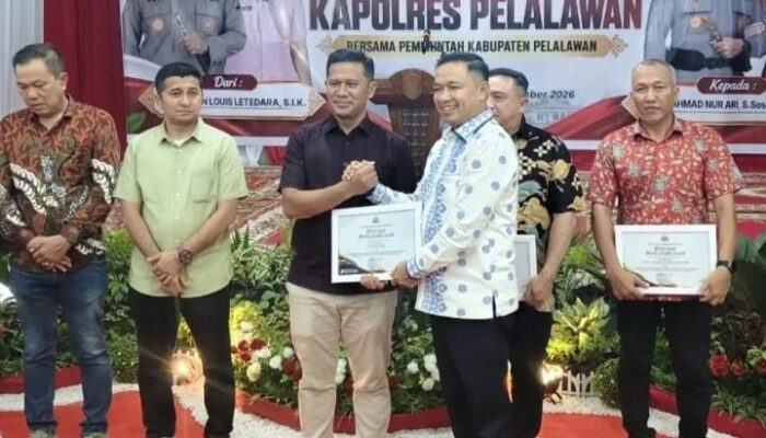 PT Musim Mas Raih Penghargaan Polres Pelalawan atas Komitmen Pencegahan Karhutla di Pelalawan