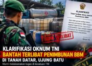 Klarifikasi Dugaan Keterlibatan Oknum TNI dalam Penimbunan BBM di Tanah Datar, Ujung Batu