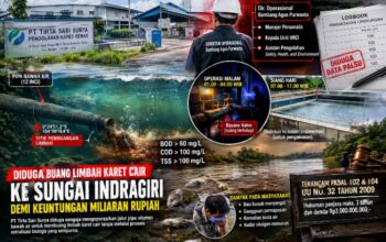 Sengaja Mengabaikan Alat Ukur Demi Keuntungan Miliaran Rupiah, PT Tirta Sari Surya Diduga Operasikan Jalur Pipa Siluman Bawah Air untuk Flushing Limbah Karet Cair ke Sungai Indragiri